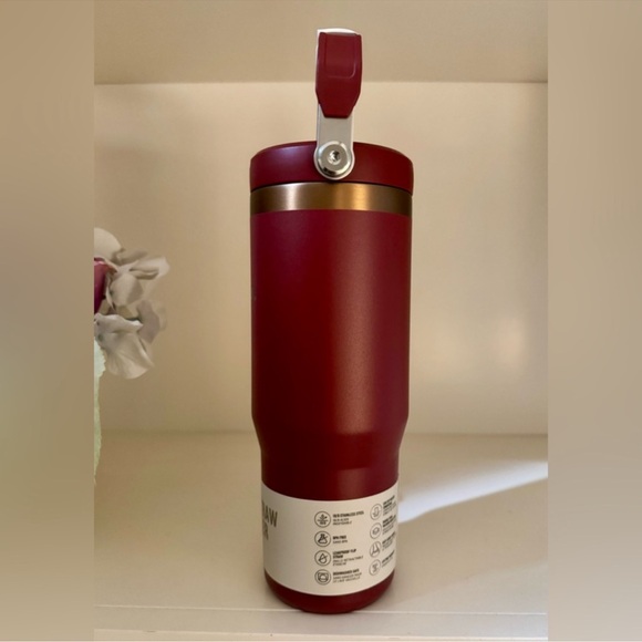 🎉LAST CHANCE🎉Stanley Iceflow Flip Straw 30oz Tumbler Glided Pomegranate - Picture 7 of 13